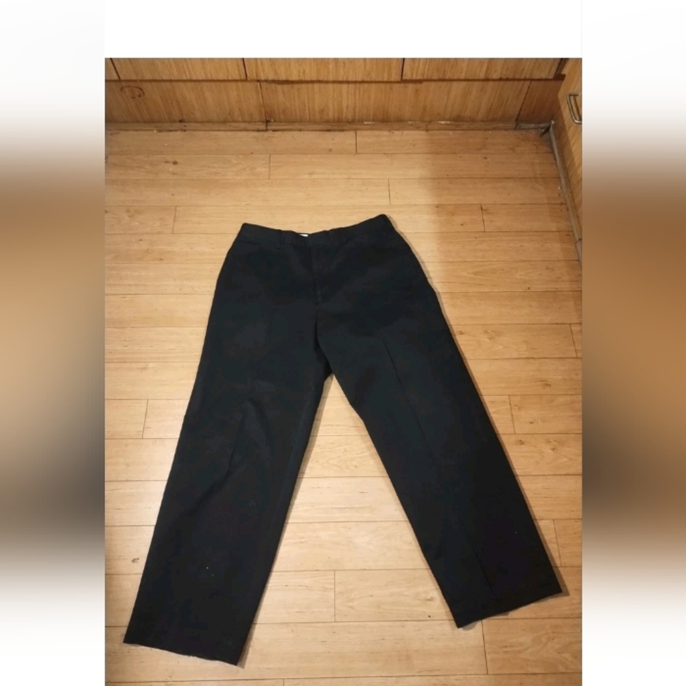 Vtg POLO JEANS CO. Red Flag RALPH LAUREN Wide Leg Loose Fit Black 36 × 32 Jeans